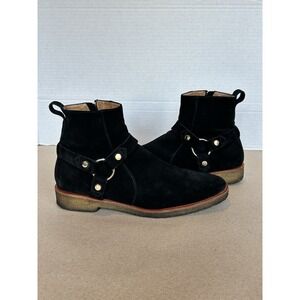 Mark Mcnairy x New Republic Suede Harness Zip Up Boots Black Mens Size 9 - EU 42